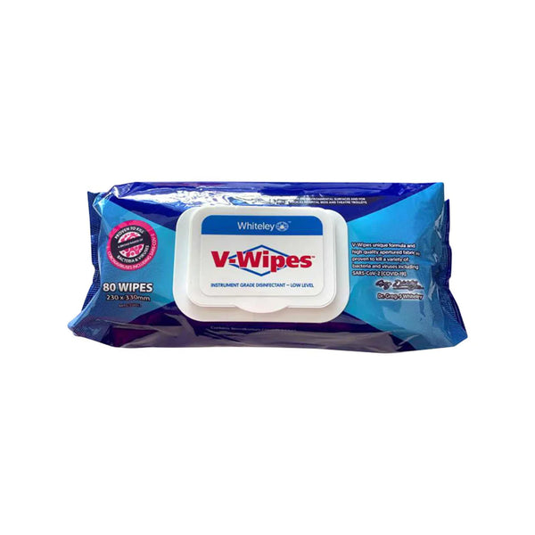 Whiteley V-Wipes Hospital Grade Sanitiser Disinfectant Wipe (210634)