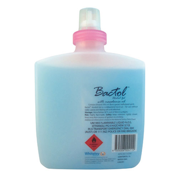 Bactol Alcohol Gel Antibacterial Hand Cleansing Hand Gel Sanitiser hygiene