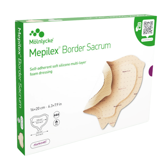 Molnlycke Mepilex Border Sacrum 5 Layer Dressing All Sizes