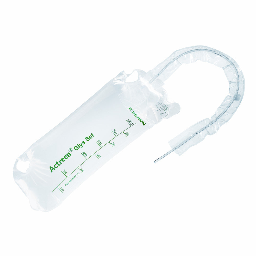 B. Braun Actreen Glys Set Intermittent Catheter With Bag Attached