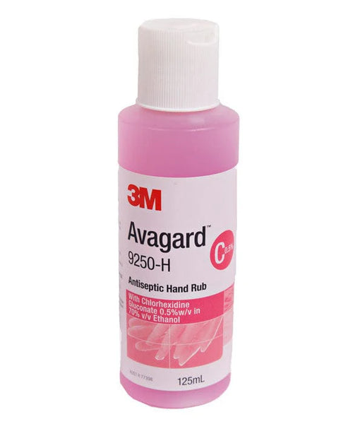 3M Avagard Antiseptic CHG Hand Rub With Chlorhexidine Gluconate (125mL / 500mL)