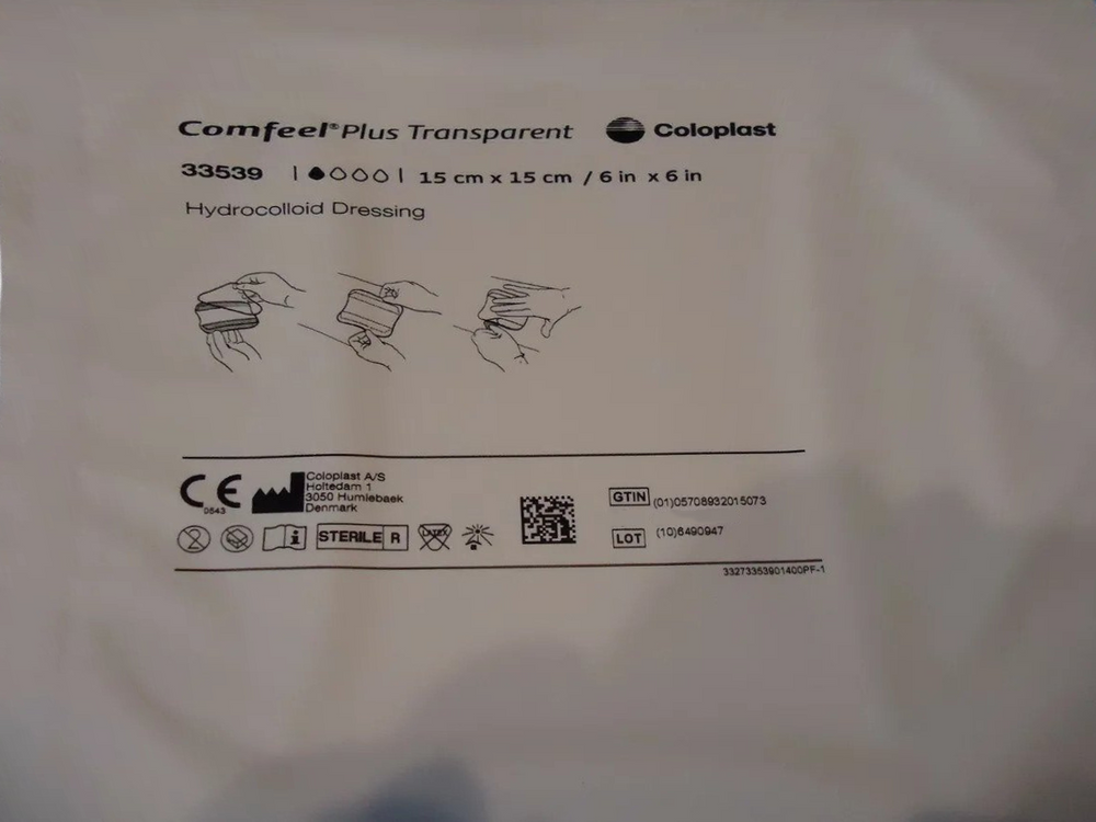Coloplast Dc Coloplast Comfeel Plus Transparent Dressing 15cmx15cm | Medisa