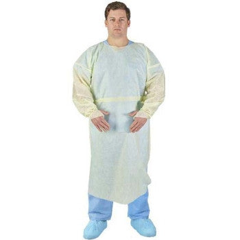 Basics Tri-Layer Isolation Gown XL Thumbhook yellow - Carton of 100