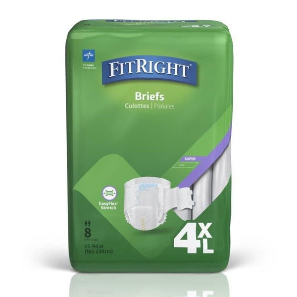 Medline FitRight Bariatric Adult Incontinence Briefs (4XL / 5XL)