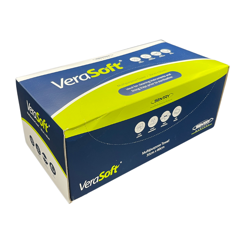 Verasoft Dry Wipes Low Lint 30cm X 60cm (VER021) 100/pack