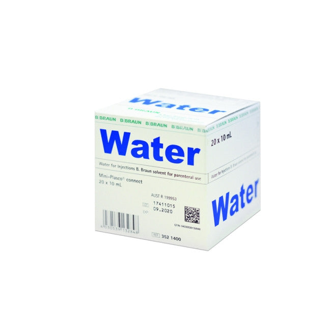 B. Braun Water For Injection Mini Plasco Connect 10ml 20ml