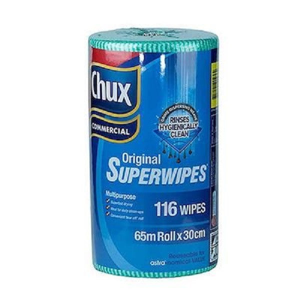 Chux Original Superwipes 30cm x 65 Metres Perforated Green 4