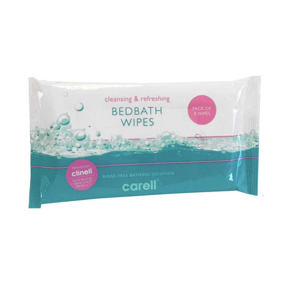 Clinell Bed Bath Wipes Carell 25X29cm Pkt X 8 CBB8