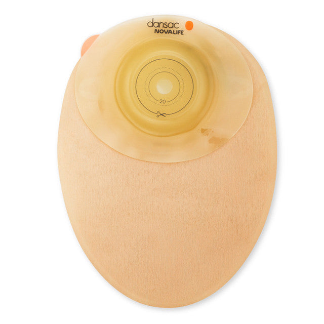 Dansac NovaLife GX 1 Closed Firm Convex Pouches MIDI Clear