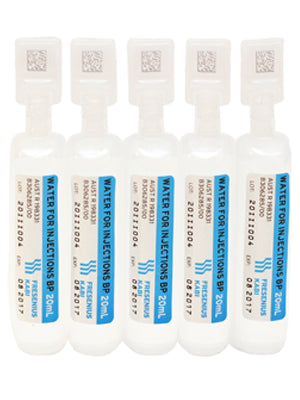 Fresenius Kabi Water for Injections BP Ampoules (5mL / 10mL / 20mL)