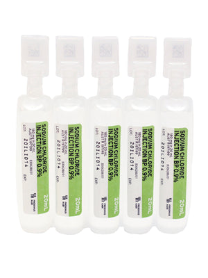 Fresenius Kabi Sodium Chloride 0.9% Ampoules For Injection (5mL / 10mL / 20mL)
