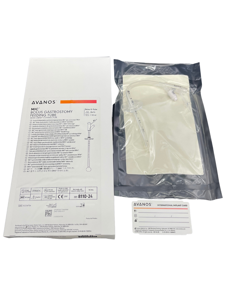 Avanos MIC Balloon Bolus Gastrostomy Feeding Tube With Enfit Connectors