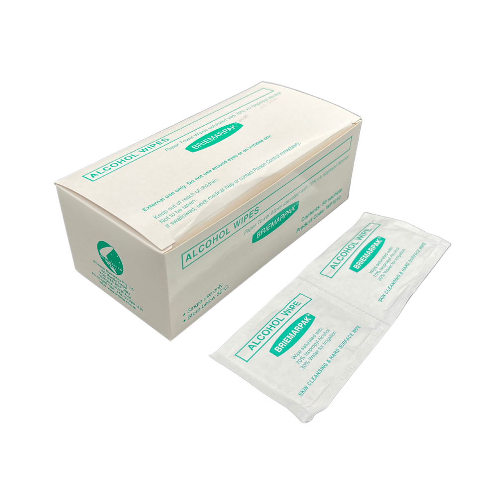 Alcohol Wipes Briempak 50pcs/box 20Boxes