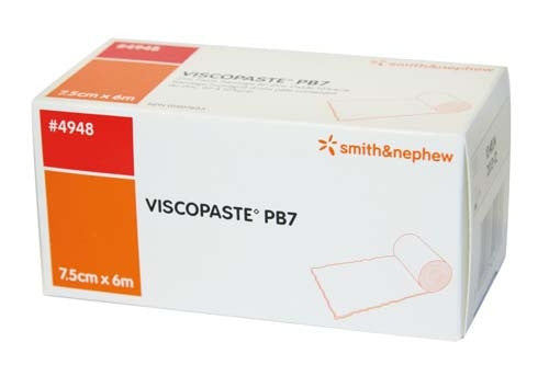 Viscopaste Zinc Paste Bandage 7.5Cmx6Mtr 4948 12Pcs