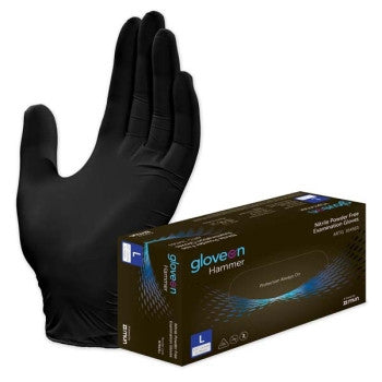 Gloveon Hammer Black Nitrile Powder Free Glove