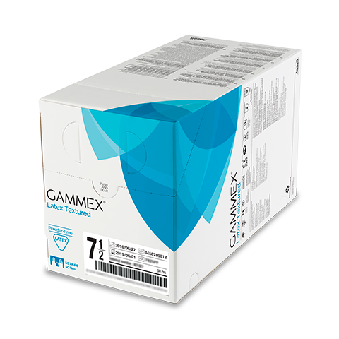 Gammex Latex Textured Powder-Free Sterile Surgical Gloves - Box of 50