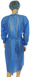 Gown LEVEL 2 Impervious Isolation Cover Gown Blue Knit cuff