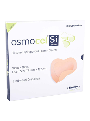 Sentry Osmocel Si Silicone Hydroporous Foam Sacral Bordered All Sizes