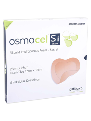 Sentry Osmocel Si Silicone Hydroporous Foam Sacral Bordered All Sizes