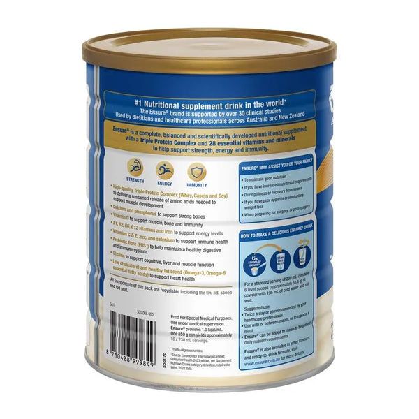 Ensure Powder 800gm Vanilla, Each (2288330)