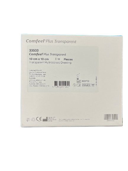 Coloplast Comfeel Plus Transparent Dressing 10cm X 10cm 33533 All