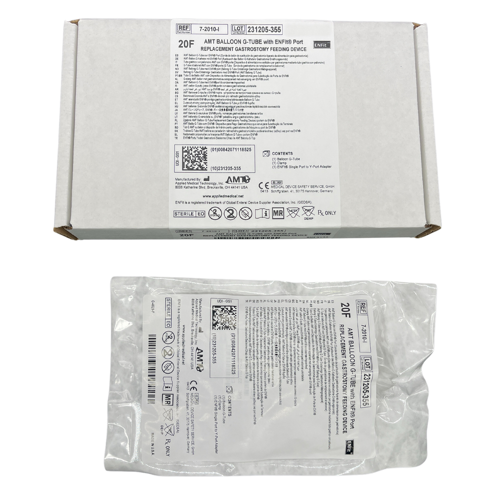 AMT Baloon G-tube ENFit Gastrostomy Feeding Tube | Medisa