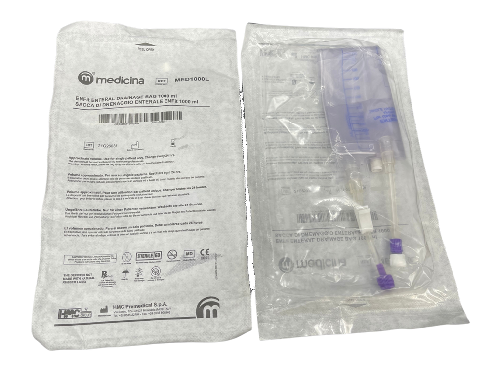 Medicina ENFit Enteral Drainage Bag All Volumes