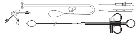 Avanos MIC Percutaneous Endoscopic Gastrostomy (PEG) Kit with Enfit Connectors Push Method, 14Fr, 20Fr, 24Fr - Box of 1