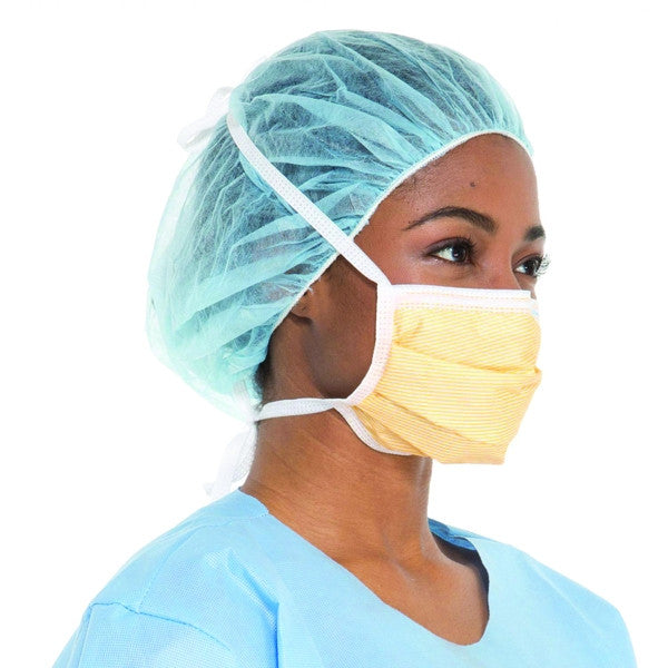 HALYARD Fluidshield Face Mask ASTM Level 3 Surgical With Ties