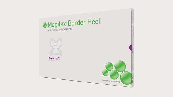 Molnlycke Mepilex Border Heel 5 Layer Dressing 22cm x 23cm (282750)