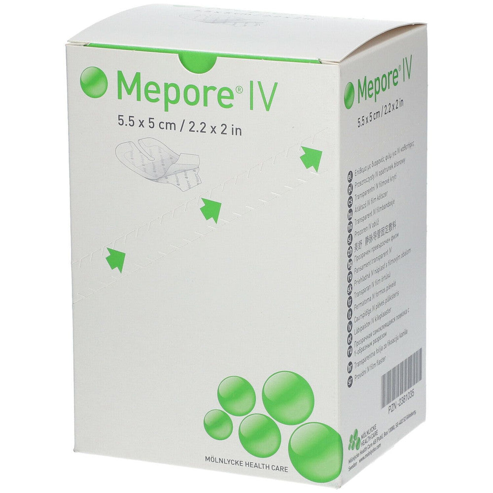 Molnlycke Mepore IV Transparent Dressing Fixation All Sizes