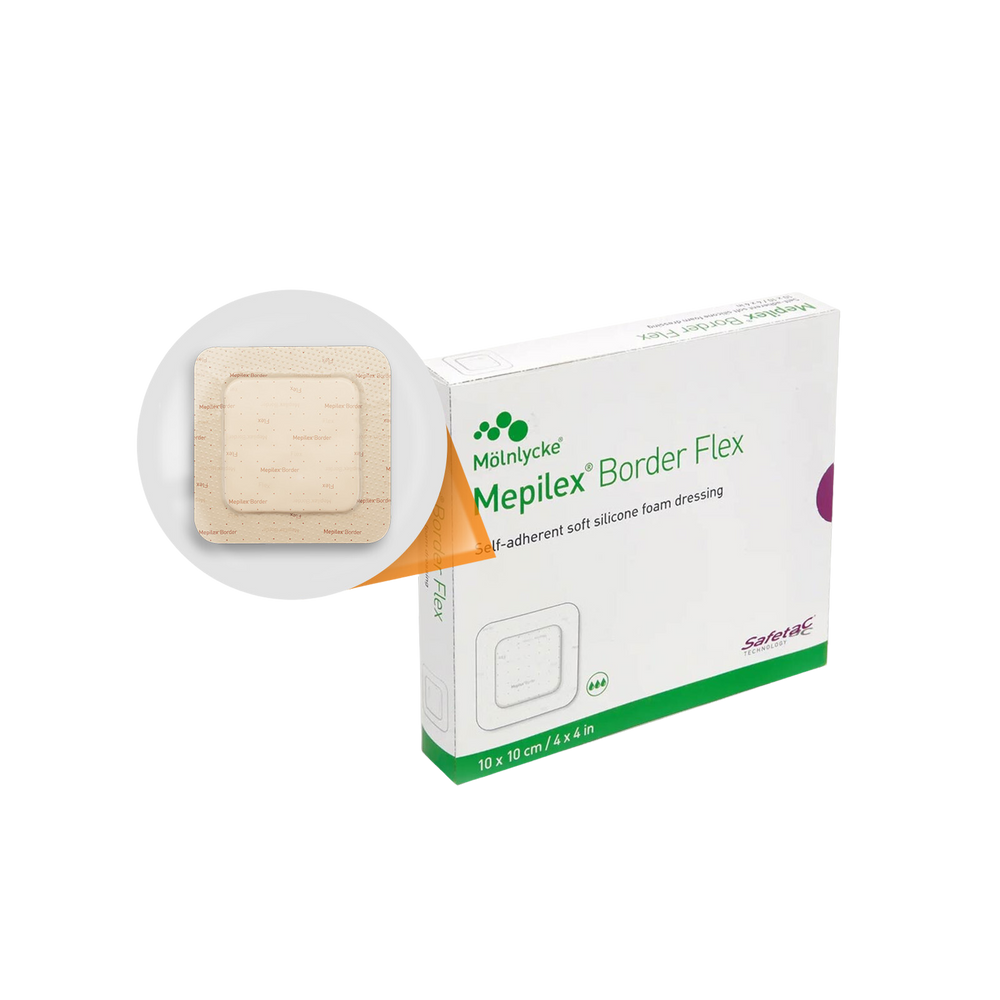 Molnlycke Mepilex Border Flex Soft Silicone Foam Dressing All Sizes