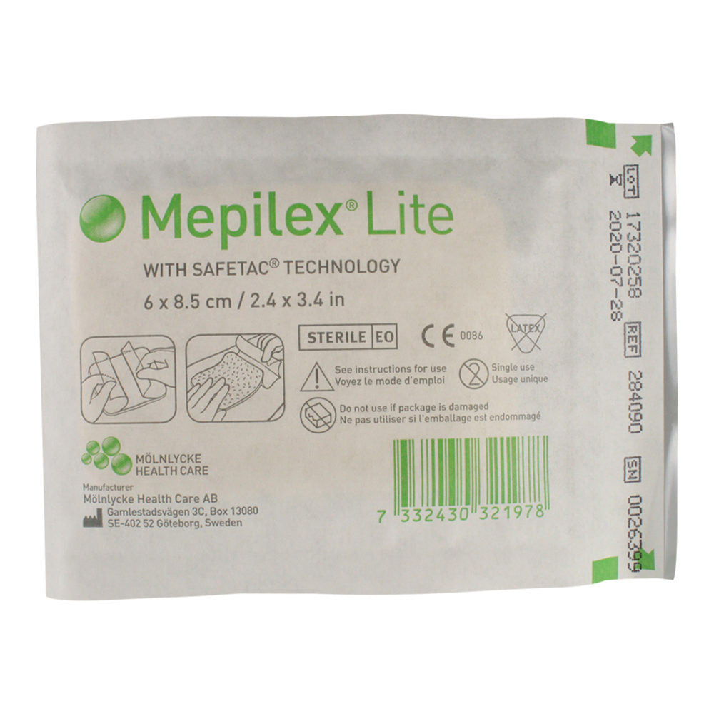 Molnlycke Mepilex Lite Dressing Without Border All Sizes