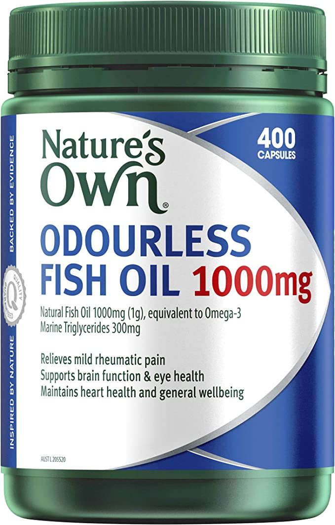 Natures Own Odourless Fish Oil Jar Of 400