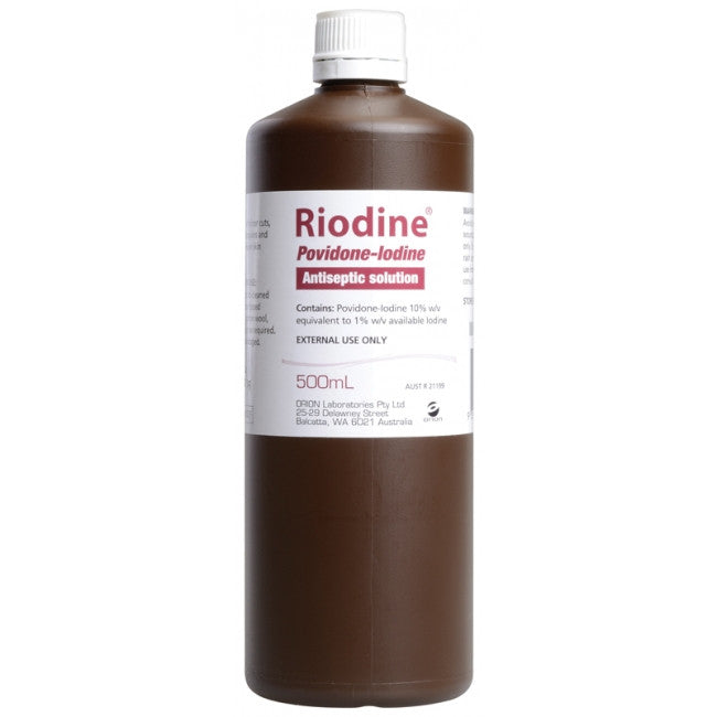 POVIDINE IODINE 10% ANTISEPTIC WATER BASED SOL 500ML Each