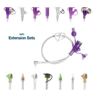 AMT Extension Feed Set Enfit Box of 10 - All Sizes