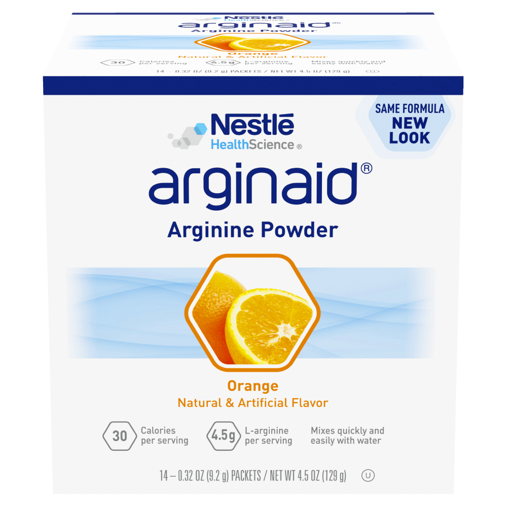 Nestle Arginaid Fat Free Arginine Powder 9.2g Sachets All Flavours