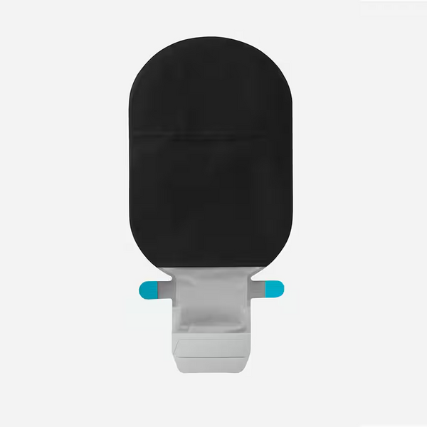 SenSura Mio 1-Piece Drainable With Window Black, Box of 30 - All Types