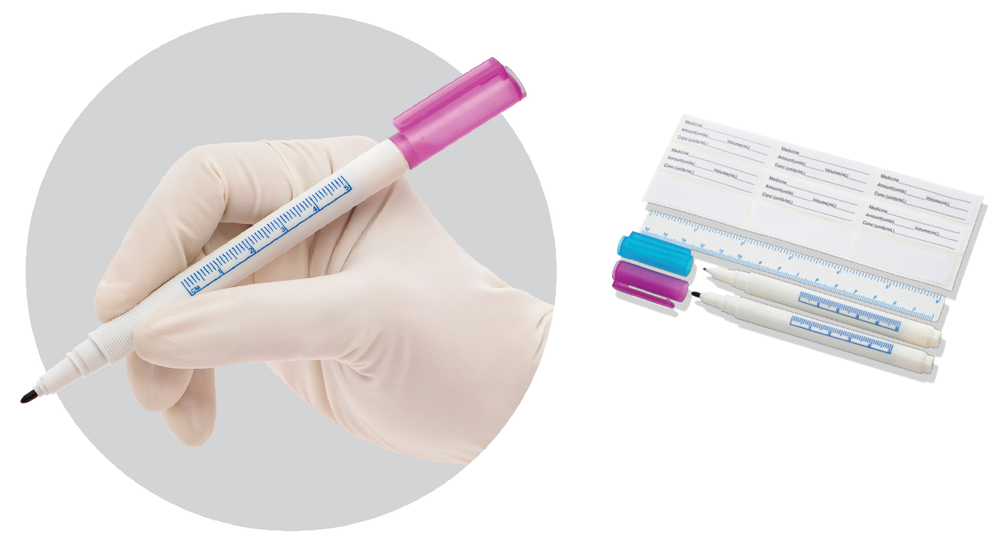 Mdevices Surgical Skin Marking Pen Regular Tip with Ruler SU010111