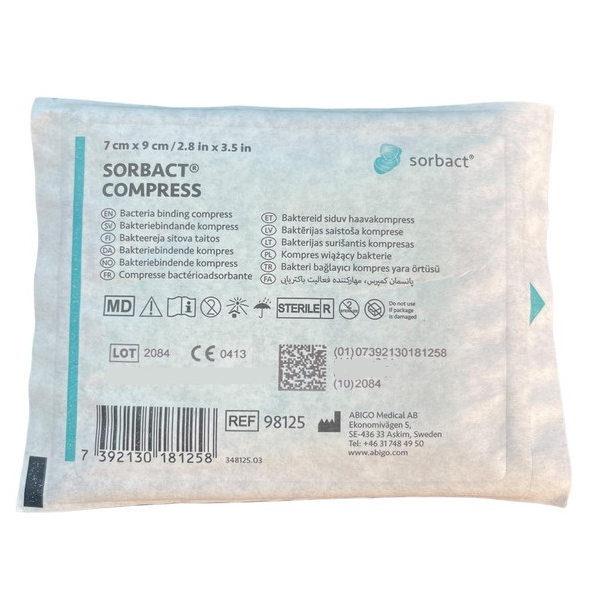 Cutimed Sorbact Compress Dressing 7x9cm (72165-14 / S98125)