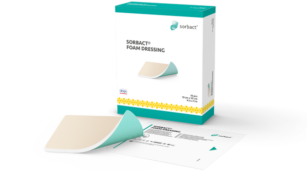 Sorbact Foam Dressing - Box of 10