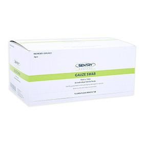 Sentry Gauze Swabs 8Ply Sterile 10x10cm (3pcs /Pack), Pack of 50 (GSR2423)