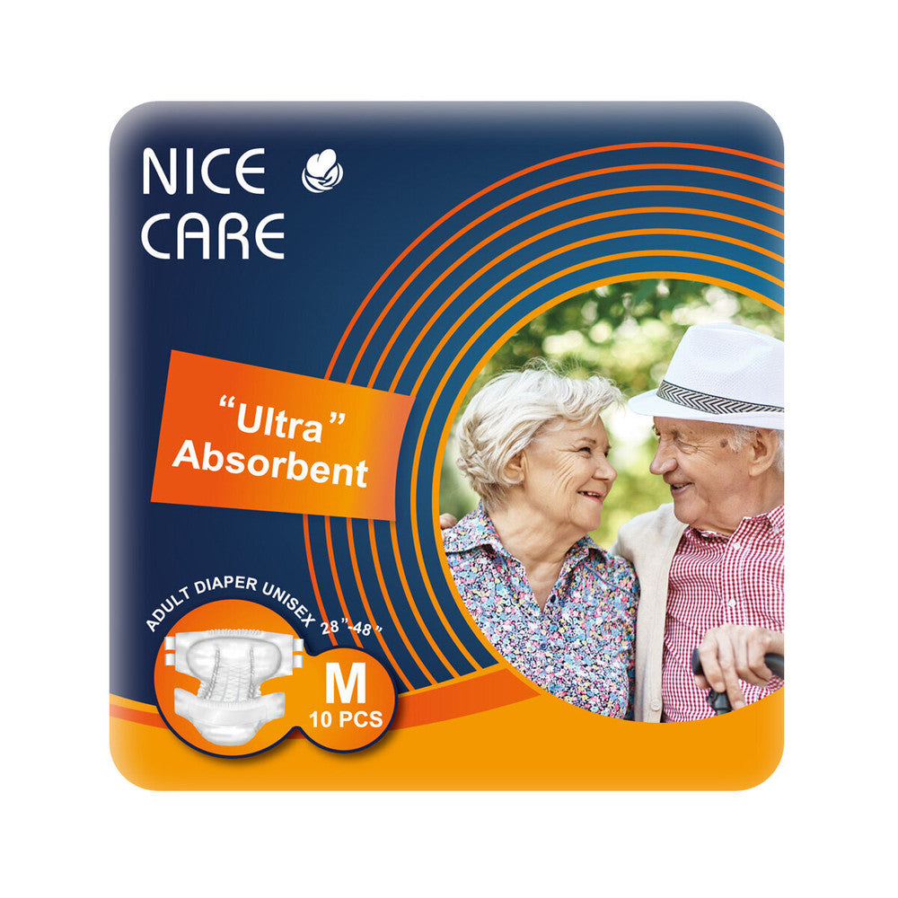 Cello Nice Care Adult Diaper Ultra Absorbent, 10Items/ pack (Medium - Large - X-Large)