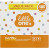 Little One's Baby Wipes Scented 480 Pack 