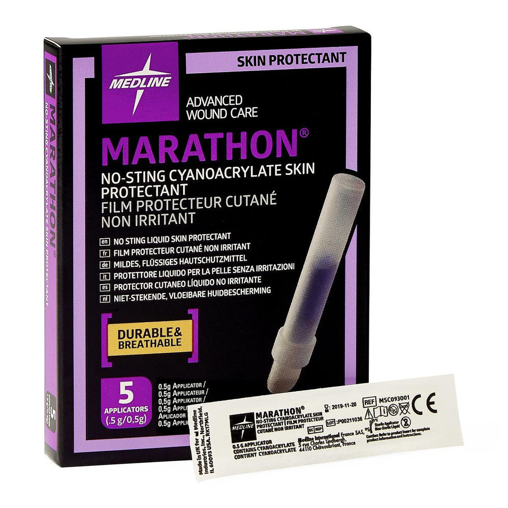 MedLine Marathon Cyanoacrylate Skin Protectant All Packaging