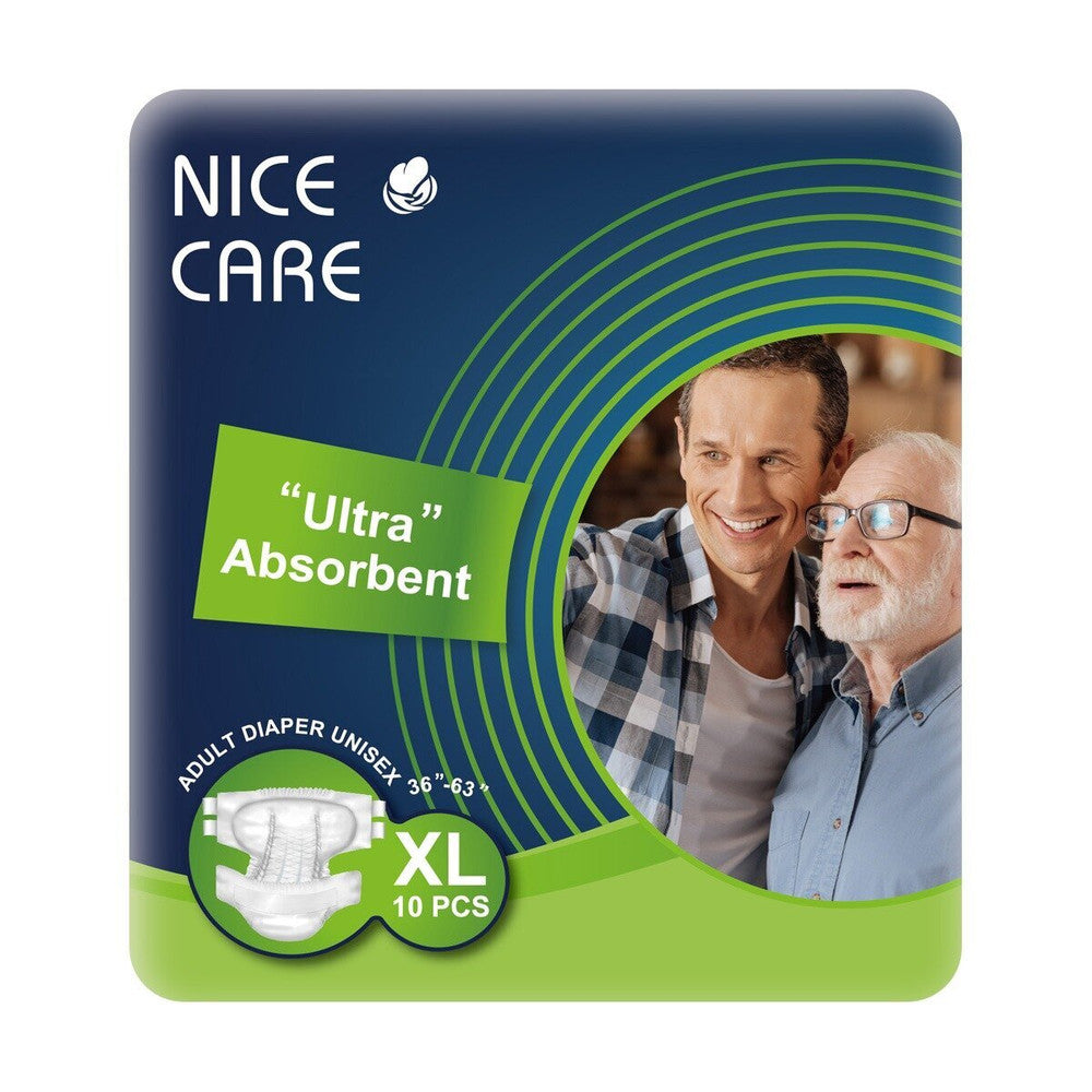 Cello Nice Care Adult Diaper Ultra Absorbent, 10Items/ pack (Medium - Large - X-Large)